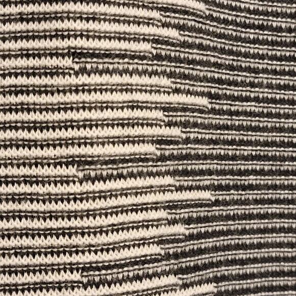 Belldini Cardigan Sweater Black White Pin Stripe Long Sleeve Open Front XL 363 - Picture 7 of 13